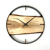 21” MAPLE LIVE EDGE WOOD CLOCK