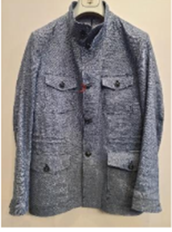 FB Fashion Men’s Lightweight Unlined Cotton Jacket FB Manganiello Jacket (Blue) Sizes: 50 (40)