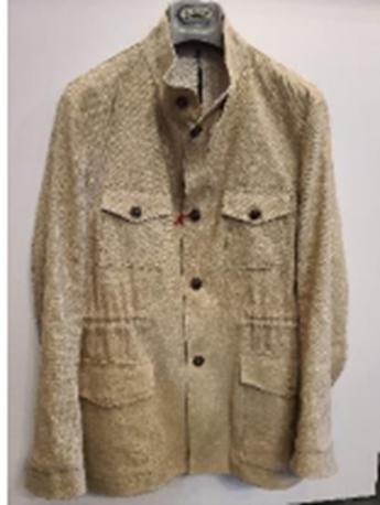 FB Fashion Men’s Lightweight Unlined Cotton Jacket FB Manganiello Jacket (Tan) Sizes: 56 (46)
