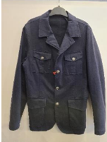 FB Fashion Men’s Lightweight Unlined Cotton Jacket FB Zagarola Blu (Navy) Sizes: 48 (38)