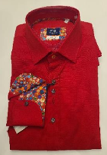 FB Fashion Men’s Dress Shirt FB Class Special Capsule (Red) Sizes: L
