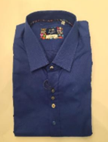 FB Fashion Men’s Dress Shirt FB Art. Artemide (Blue) Sizes: XXXL