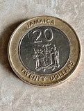 Jamaica $20.00 Bi-Metal Coin Ring