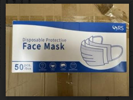 Disposable Protective Face Mask   Lot of 845 Boxes