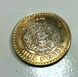 Mexico 10 Pesos B--Metal Coin Ring