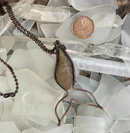 Bay of Fundy Collection Mermaid Tail Necklace