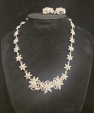Swarovski Crystal Floral Necklace & Earring Set