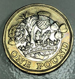 British One Pound Bi-Metal Coin Ring