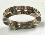 British One Pound Bi-Metal Coin Ring