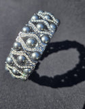 Swarovski Pearl & Crystal Bracelet (Silver)