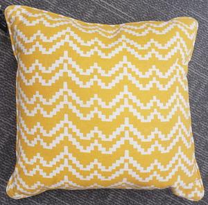 Yellow Patterned Pillow