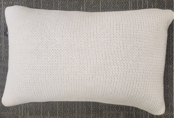 Light Grey Knitted Pillow