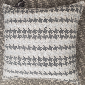 Grey Patterned Pillow