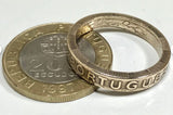 Portugal 100 Escudos Bi-Metal Coin Ring