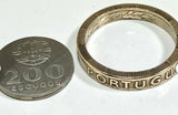 Portugal 100 Escudos Bi-Metal Coin Ring