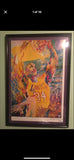 LeRoy Neiman Signed Lakers "Shaquille O'Neal" 25x36 Custom Framed Original Lithograph Display (PSA COA)