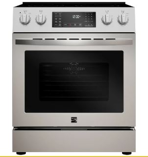 Kenmore 30 in. 4.8 cu. ft. Stainless Steel Front-Control Electric Range with Air fry