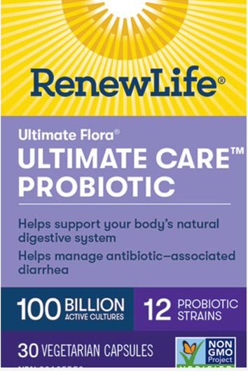 Ultimate Flora® Ultimate Care™ Probiotic, 100 Billion Active Cultures - 30 Capsules