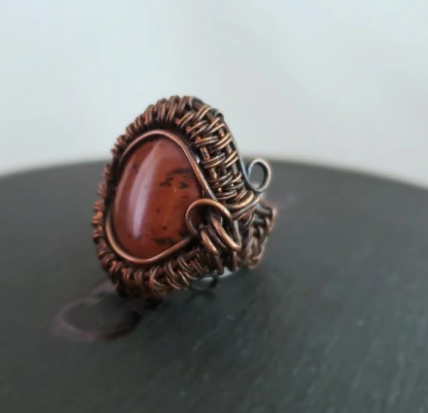 Rings Collection - Mahogany Obsidian Cabochon Ring