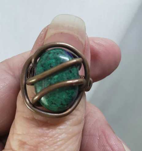 Rings Collection - Chrysocolla Ring size 8
