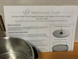 Wolfgang Puck Stainless Steel Steamer with Glass Lid