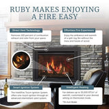 Majestic Ruby 30" Fireplace Insert NG IntelliFire Touch (New in Box)