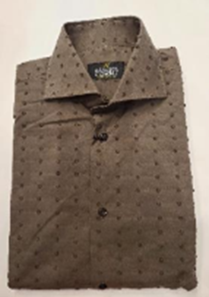 Alessandro Ferri Men’s Dress Shirt Alessandro Ferri Brown Dots (Brown) Sizes: XXXL