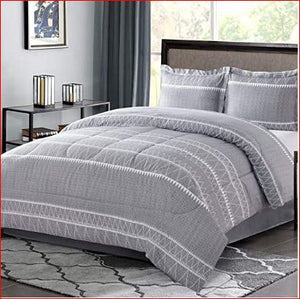 Queen Comforter Set - Grey