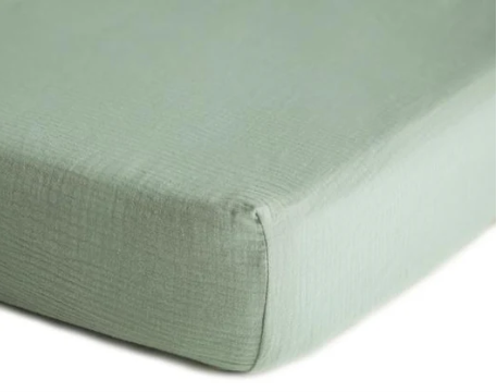 Full Size Crib Sheets  - Roman Green