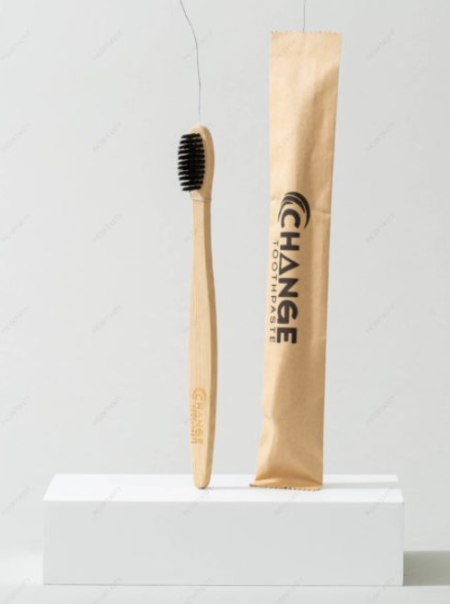 Bamboo Toothbrushes by Change Toothpaste