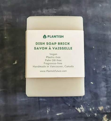 Plantish Dish Soap Brick, Unscented 13 oz