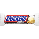 Snickers Branco – white chocolate SHORT DATE OCT 26/26 Brazil 42g case of 20