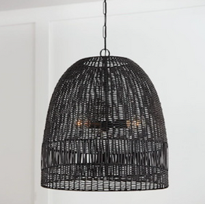 Naomi 3 Light Pendant Matte Black