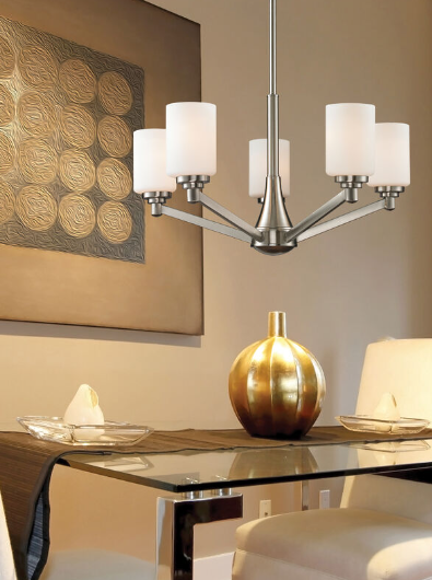 Brushed Nickel Chandelier by Z-Lite