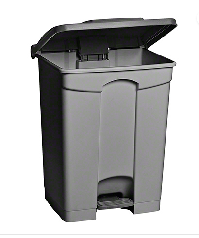 M2 Professional Step-On Garbage Can - 12 Gal., Grey