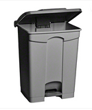 M2 Professional Step-On Garbage Can - 12 Gal., Grey