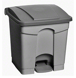 M2 Professional Step-On Garbage Can - 8 Gal., Grey