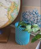 Small Twist Vase - Light Teal