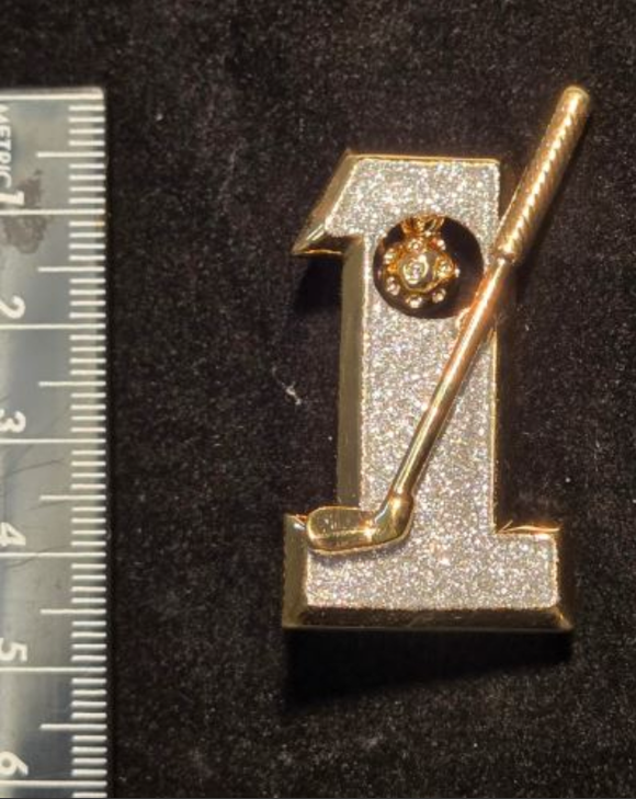 Sterling Silver & Gold-Plated Golf Pins Set of 4