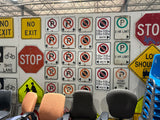 Hundreds of De-Commissioned used Traffic Signs (Metal)