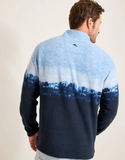 Tommy Bahama Azul Tides Ombré Half-Zip Sweatshirt | Blues - Large