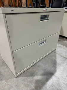 2 Drawer Lateral Filing Cabinet -Slightly Used