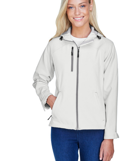 Ladies North End Prospect Two-Layer Fleece Bonded Soft Shell Hooded Jacket (Medium)