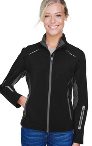 Ladies' Pursuit Three-Layer Light Bonded Hybrid Soft Shell Jacket  (Medium)