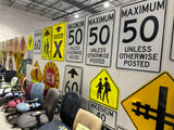 Hundreds of De-Commissioned used Traffic Signs (Metal)