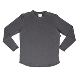 basic flow long sleeve t-shirt  charcoal   size -  xxlarge