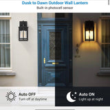 DEWENWILS Outdoor Wall Light with Dusk to Dawn Sensor