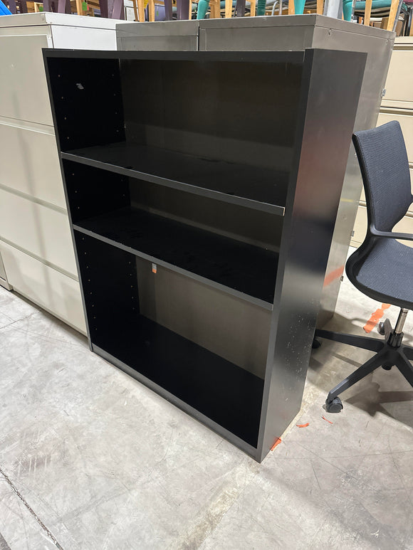 Black Wood Shelf Unit -Slightly Used