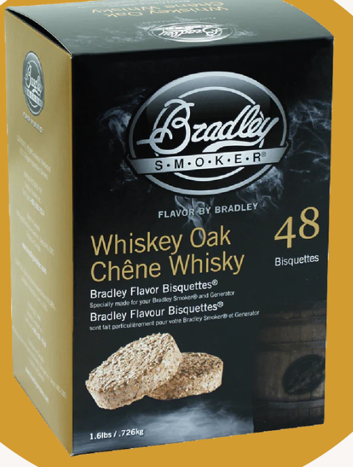 Bradley Smoker Bisquettes - 48 pack -Whiskey Oak