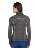 Ladies North End ' Flux Mélange Bonded Fleece Jacket B (Medium)